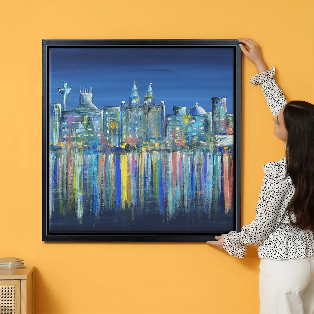 Liverpool Skyline Oversized Canvas Print Liverpool Skyline Oversized Canvas Print wall art product Art Print Shop