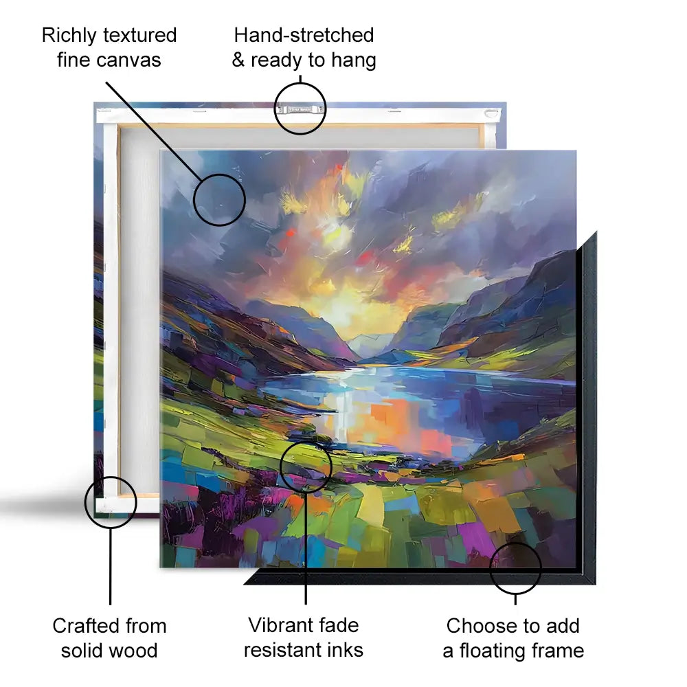 Loch Maree Oversized Canvas Print Loch Maree Oversized Canvas Print wall art product David Alexander Elder