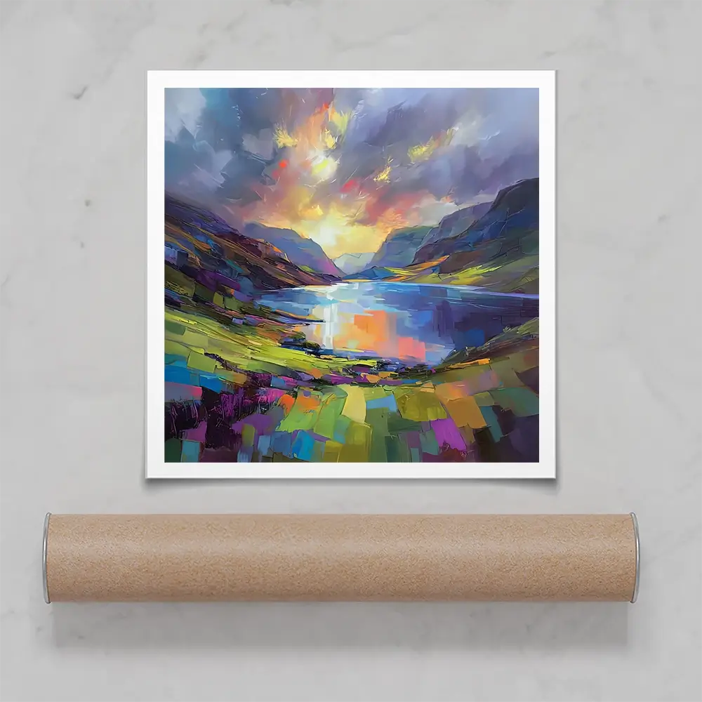 Loch Maree Square Art Print Loch Maree Square Art Print wall art product David Alexander Elder