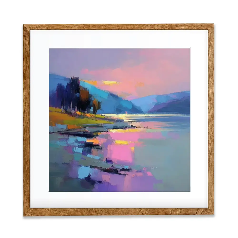 Loch Talla Dusk Square Framed Art Print Loch Talla Dusk Square Framed Art Print wall art product David Alexander Elder