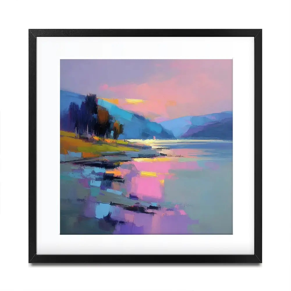 Loch Talla Dusk Square Framed Art Print Loch Talla Dusk Square Framed Art Print wall art product David Alexander Elder