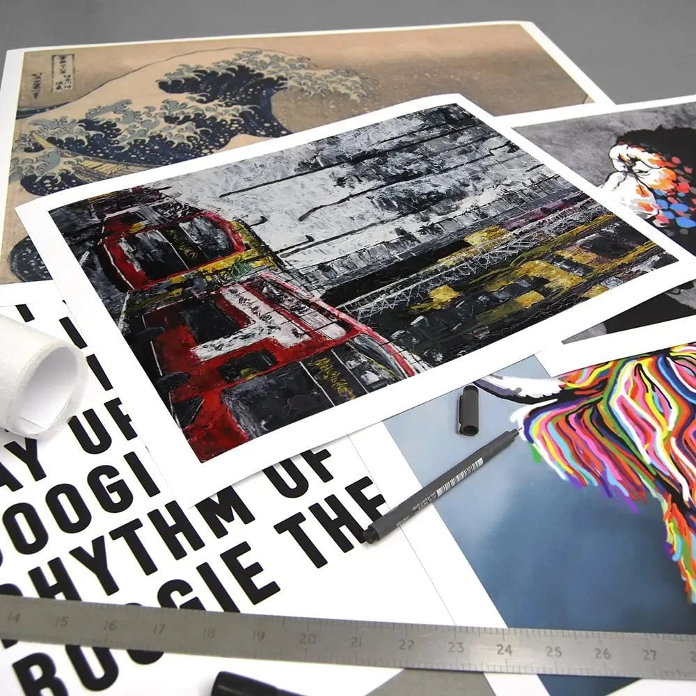 London Busses Art Print London Busses Art Print wall art product Elizabeth White