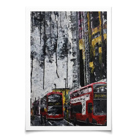 London Busses Art Print London Busses Art Print wall art product Elizabeth White