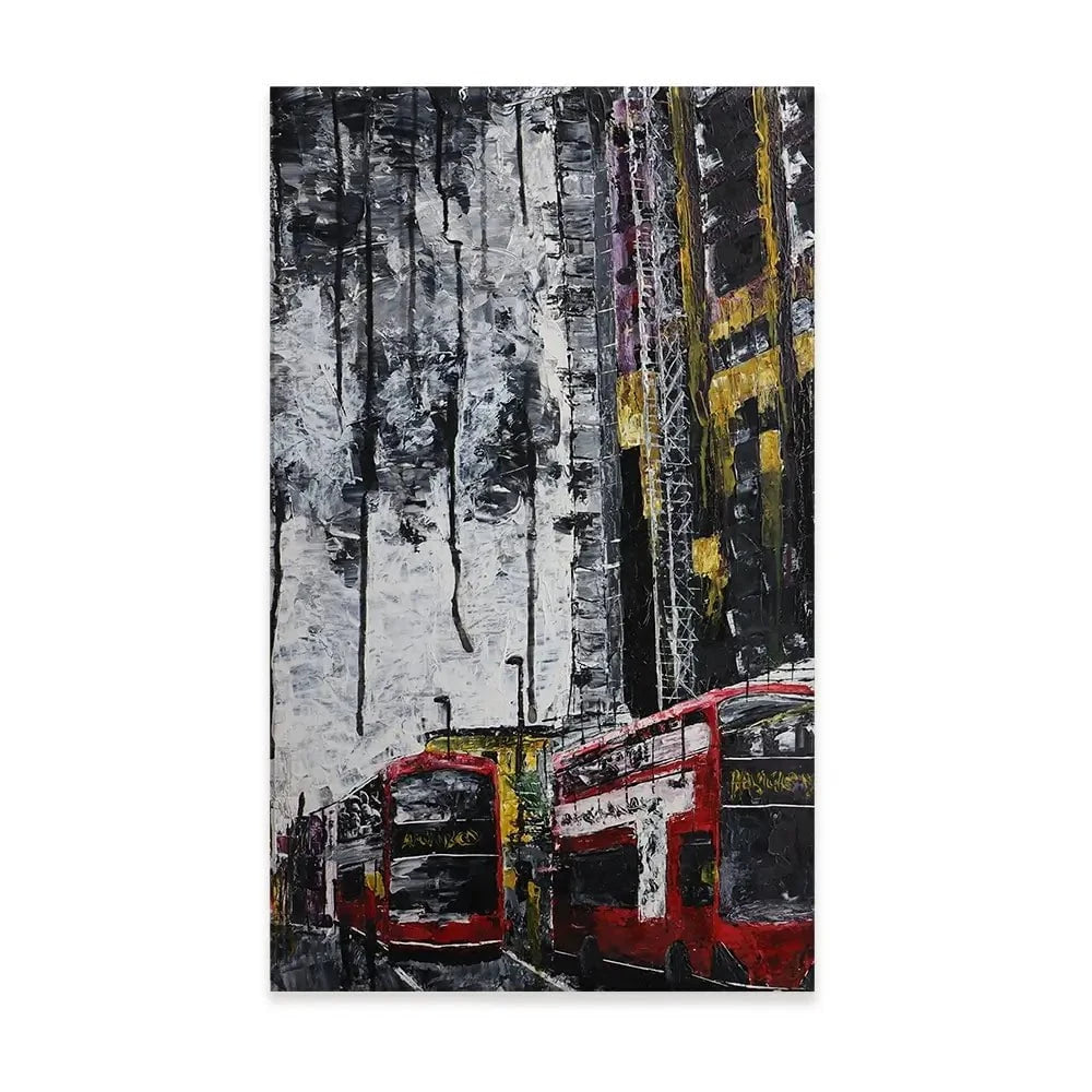 London Busses Canvas Print London Busses Canvas Print wall art product Elizabeth White