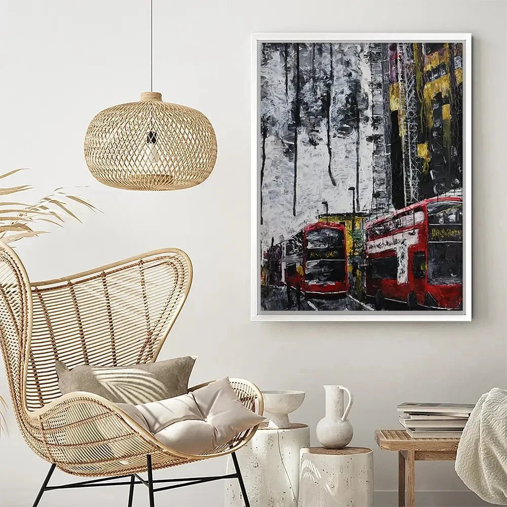 London Busses Canvas Print London Busses Canvas Print wall art product Elizabeth White