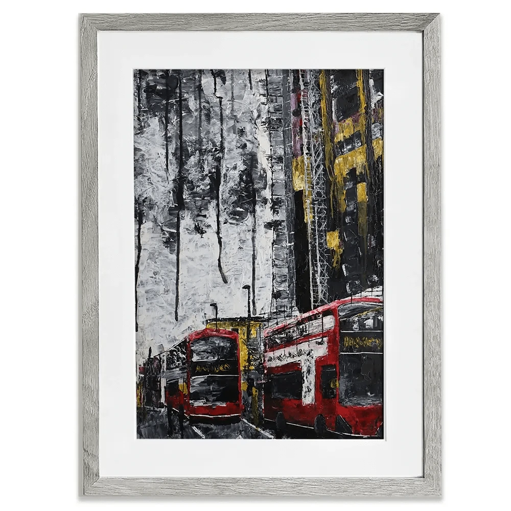 London Busses Framed Art Print London Busses Framed Art Print wall art product Elizabeth White