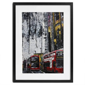 London Busses Framed Art Print London Busses Framed Art Print wall art product Elizabeth White