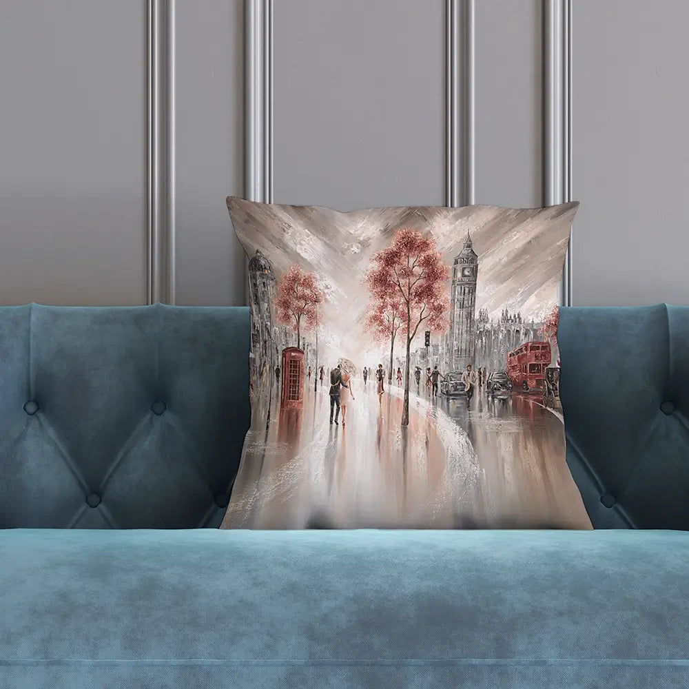 London Luxe Cushion London Luxe Cushion wall art product Art Print Shop