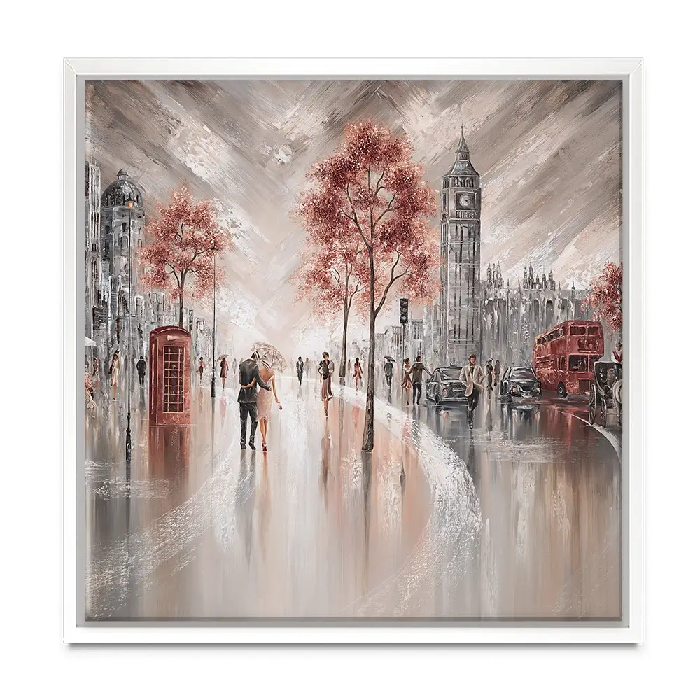 London Luxe Square Canvas Print London Luxe Square Canvas Print wall art product Art Print Shop