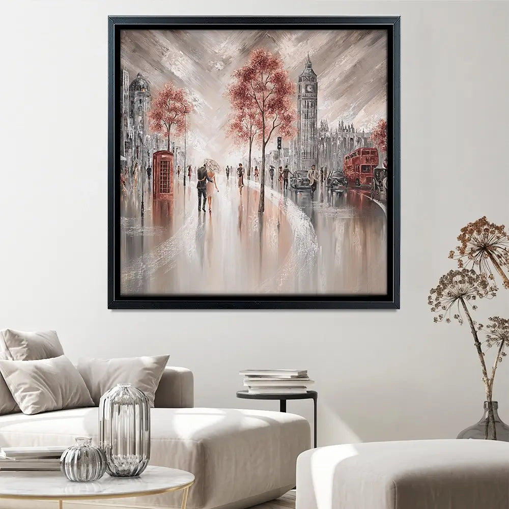 London Luxe Square Canvas Print London Luxe Square Canvas Print wall art product Art Print Shop