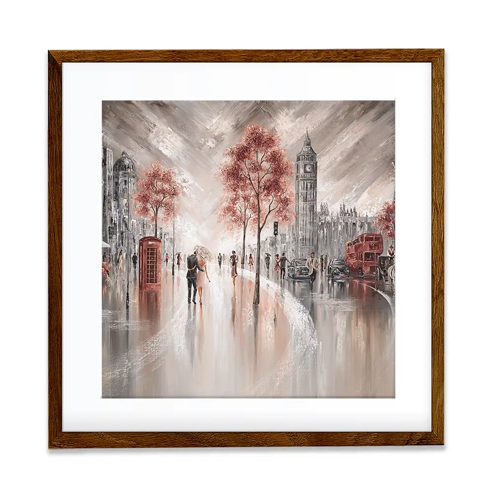 London Luxe Square Framed Art Print London Luxe Square Framed Art Print wall art product Art Print Shop