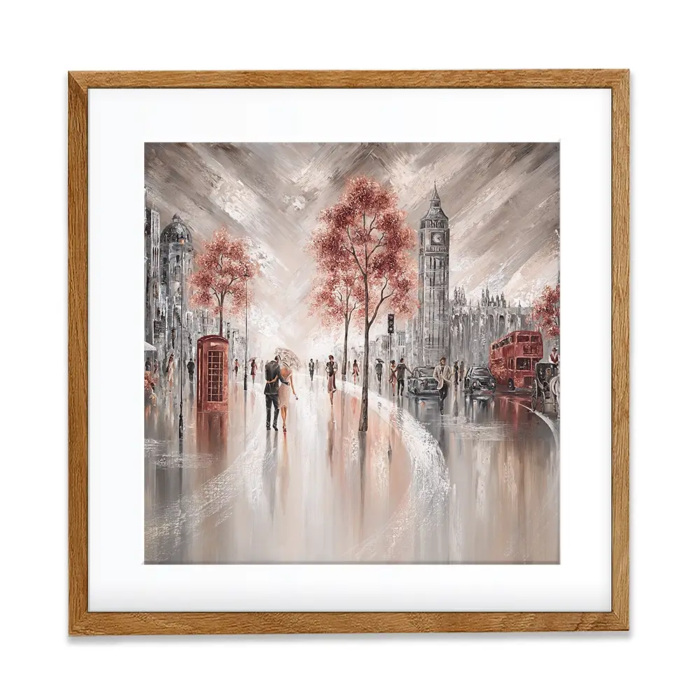 London Luxe Square Framed Art Print London Luxe Square Framed Art Print wall art product Art Print Shop