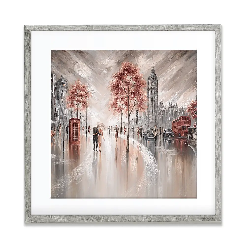 London Luxe Square Framed Art Print London Luxe Square Framed Art Print wall art product Art Print Shop