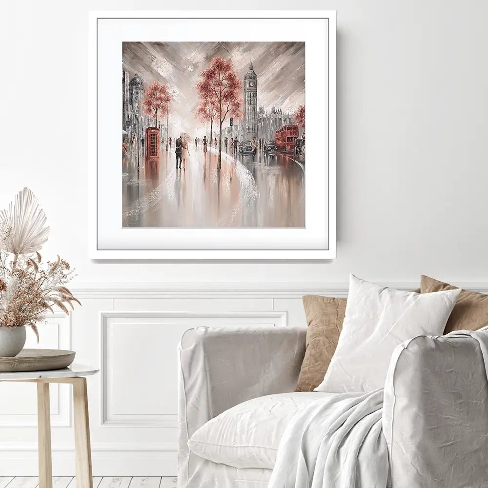 London Luxe Square Framed Art Print London Luxe Square Framed Art Print wall art product Art Print Shop