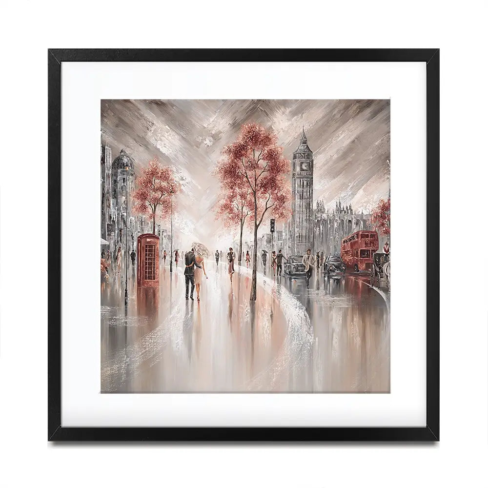 London Luxe Square Framed Art Print London Luxe Square Framed Art Print wall art product Art Print Shop