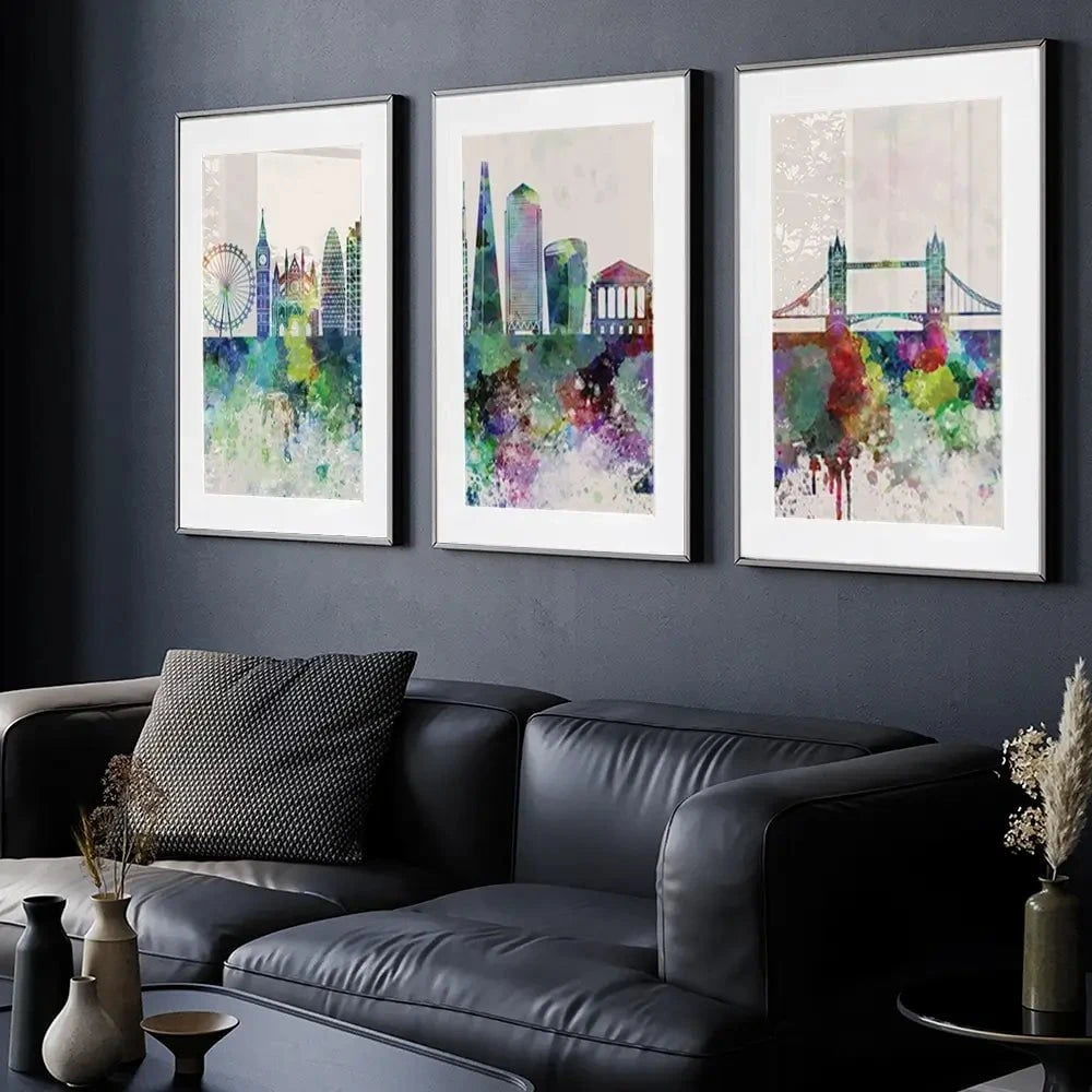 London Skyline Framed Art Print Trio London Skyline Framed Art Print Trio wall art product Cristina Romero Palma / Shutterstock