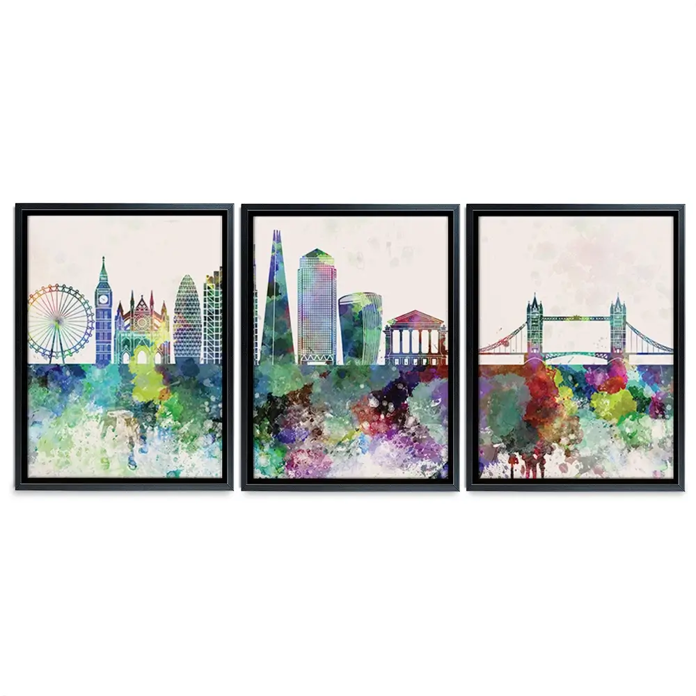 London Skyline Trio Canvas Print London Skyline Trio Canvas Print wall art product Cristina Romero Palma / Shutterstock