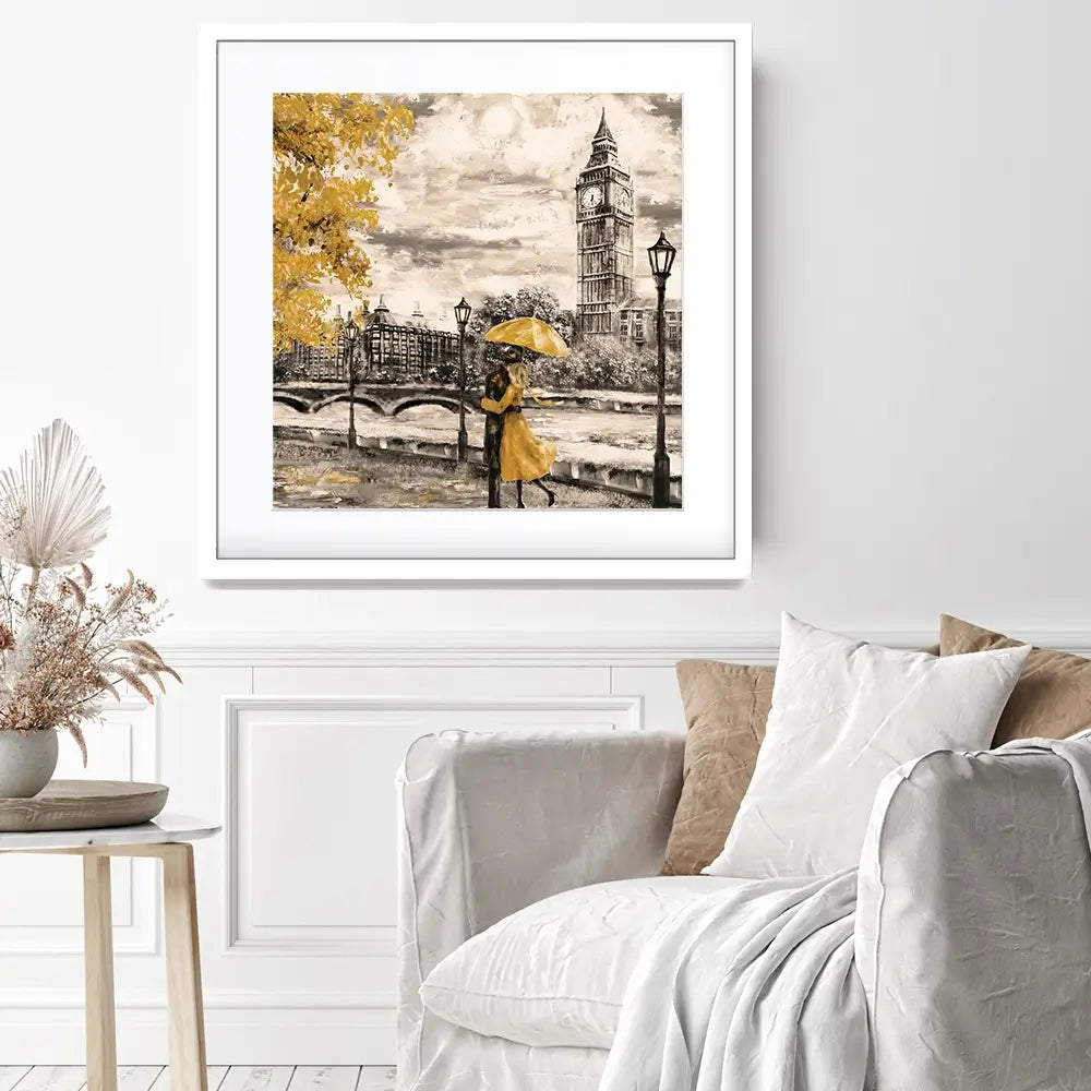London View Square Framed Art Print London View Square Framed Art Print wall art product lisima / Shutterstock