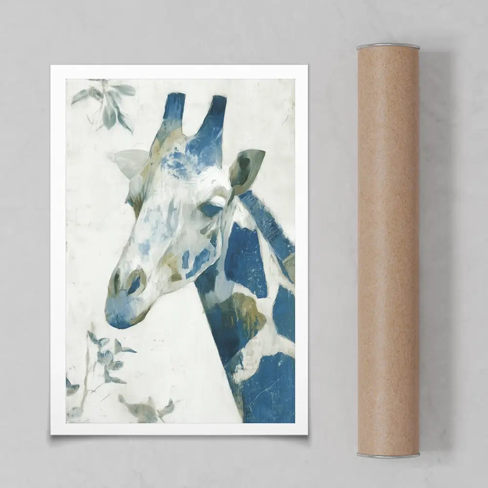 Lone Giraffe Botanical Hush Art Print Lone Giraffe Botanical Hush Art Print wall art product Chromatic Storm Studio