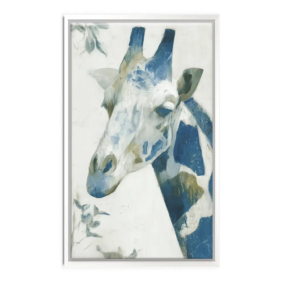 Lone Giraffe Botanical Hush Canvas Print Lone Giraffe Botanical Hush Canvas Print wall art product Chromatic Storm Studio