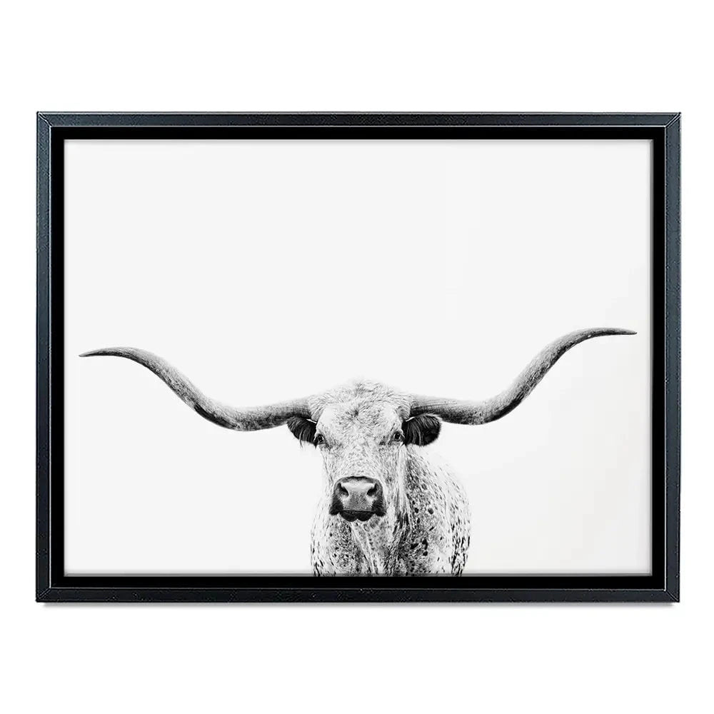 Longhorn Gaze Canvas Print Longhorn Gaze Canvas Print wall art product PH Burchett