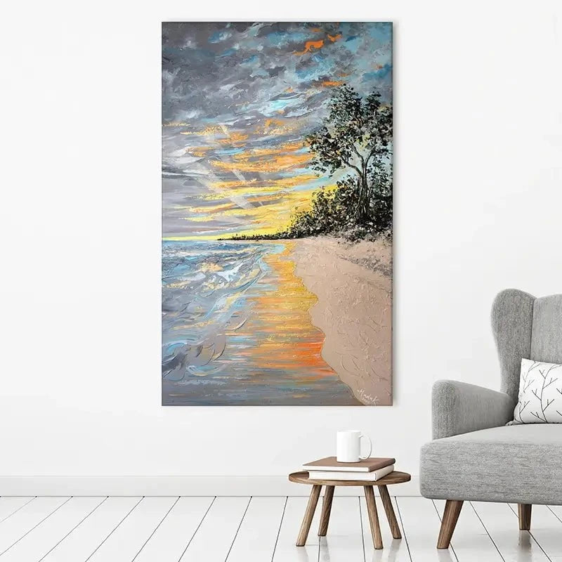 Longpoint Glow Canvas Print Longpoint Glow Canvas Print wall art product Nada Khatib
