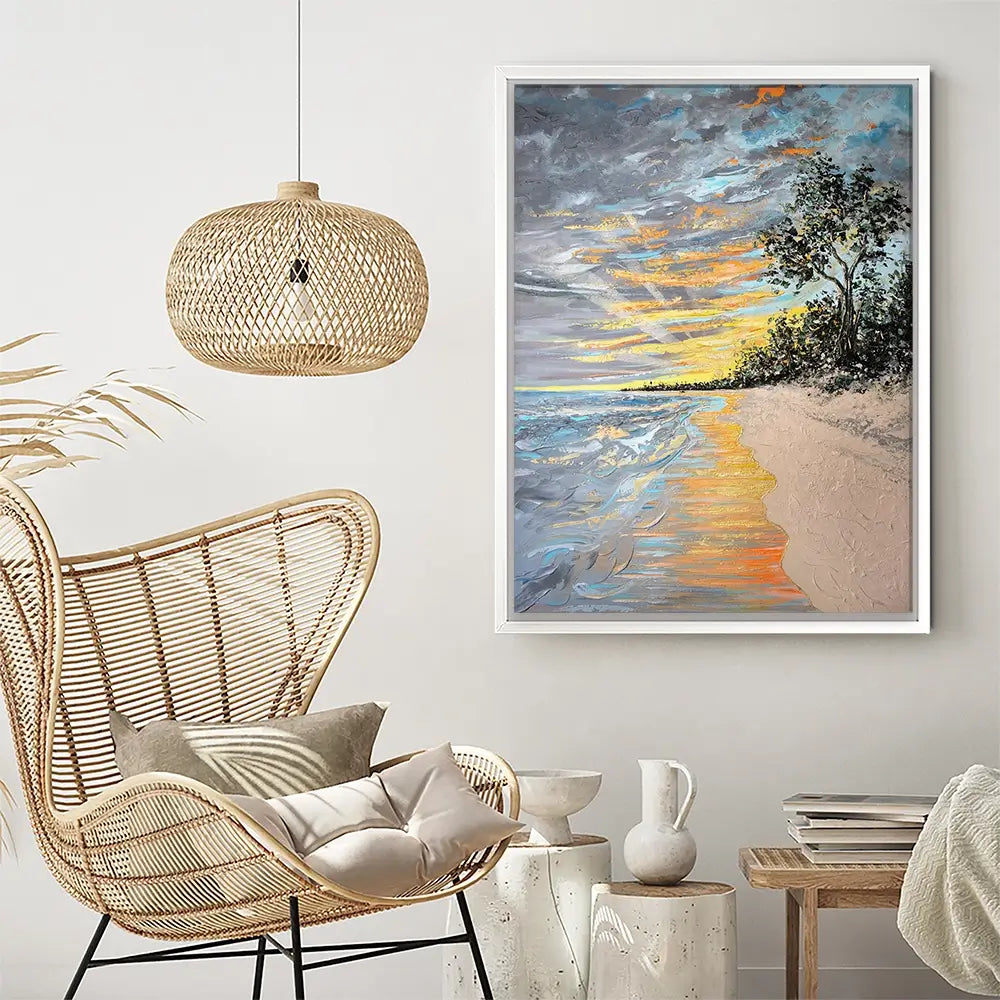 Longpoint Glow Canvas Print Longpoint Glow Canvas Print wall art product Nada Khatib
