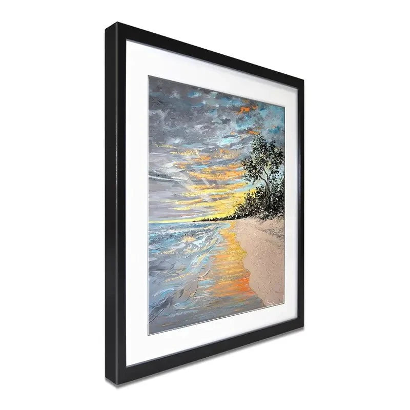 Longpoint Glow Framed Art Print Longpoint Glow Framed Art Print wall art product Nada Khatib