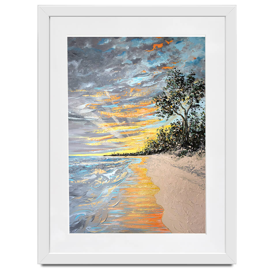 Longpoint Glow Framed Art Print Longpoint Glow Framed Art Print wall art product Nada Khatib