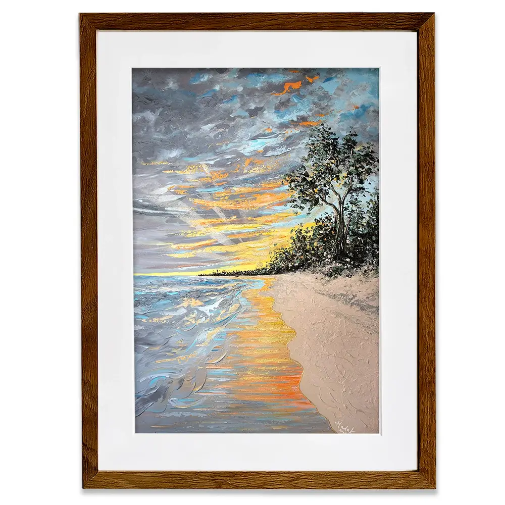 Longpoint Glow Framed Art Print Longpoint Glow Framed Art Print wall art product Nada Khatib