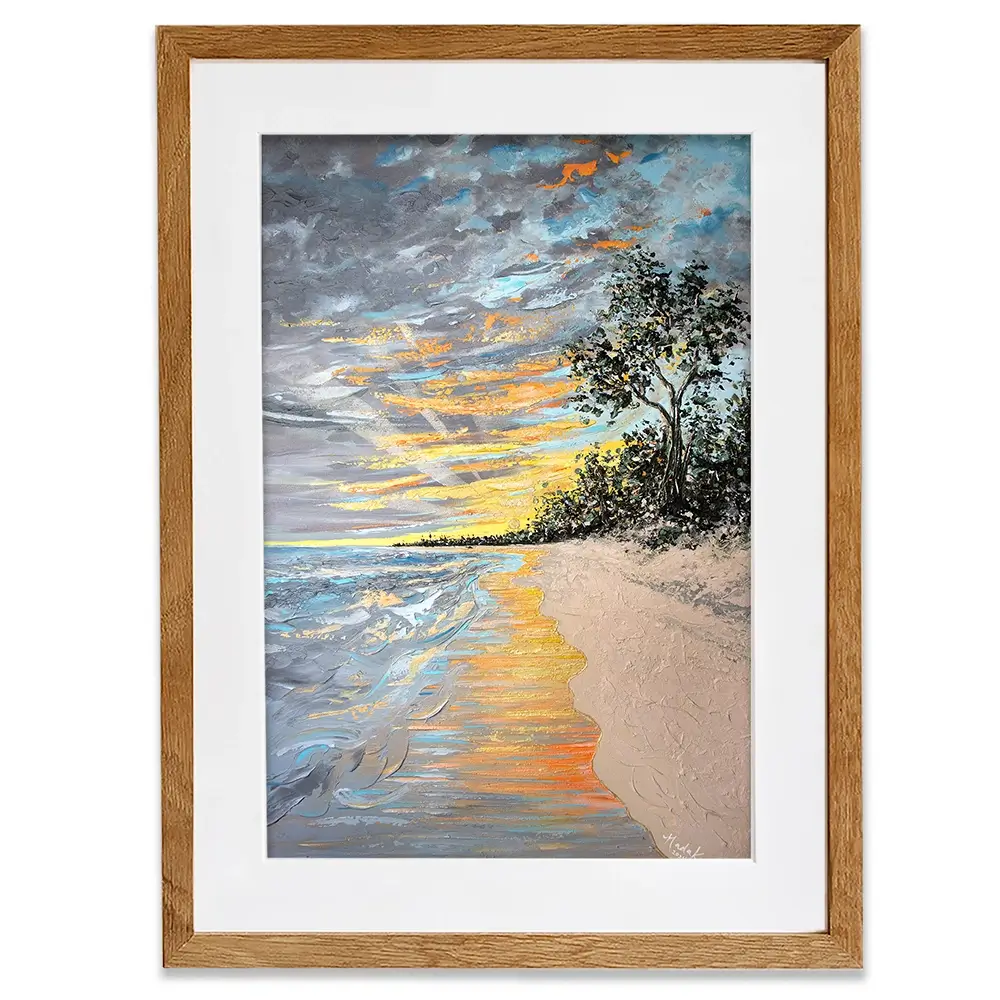 Longpoint Glow Framed Art Print Longpoint Glow Framed Art Print wall art product Nada Khatib