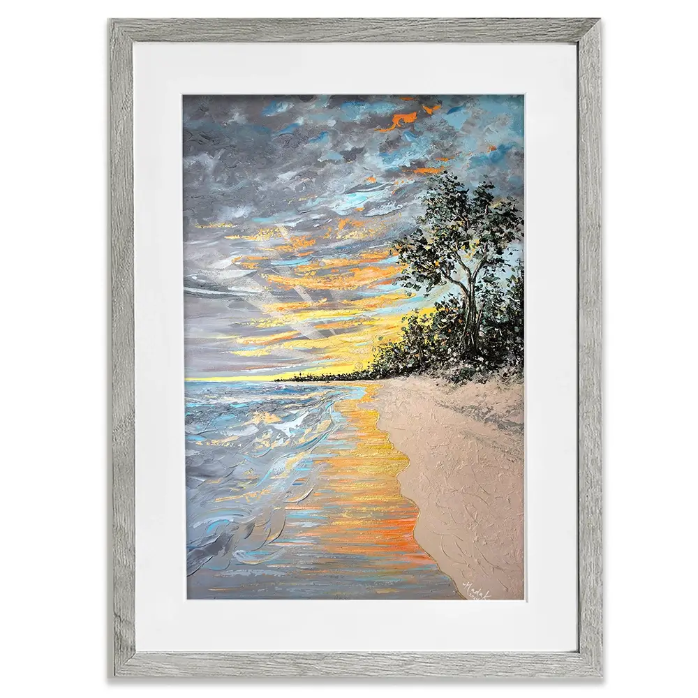Longpoint Glow Framed Art Print Longpoint Glow Framed Art Print wall art product Nada Khatib