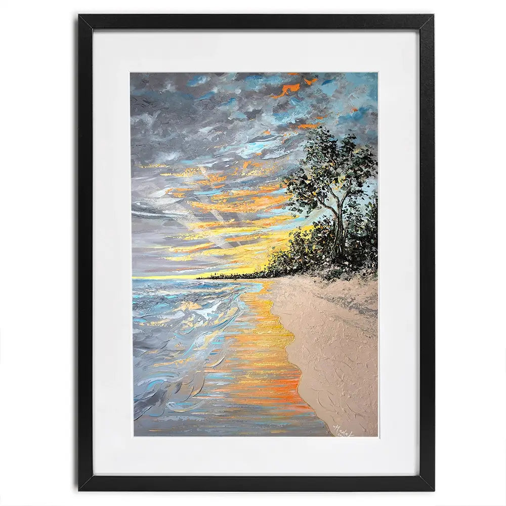 Longpoint Glow Framed Art Print Longpoint Glow Framed Art Print wall art product Nada Khatib