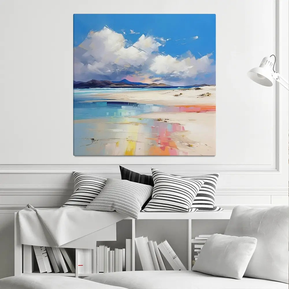 Looking East Square Canvas Print Looking East Square Canvas Print wall art product David Alexander Elder