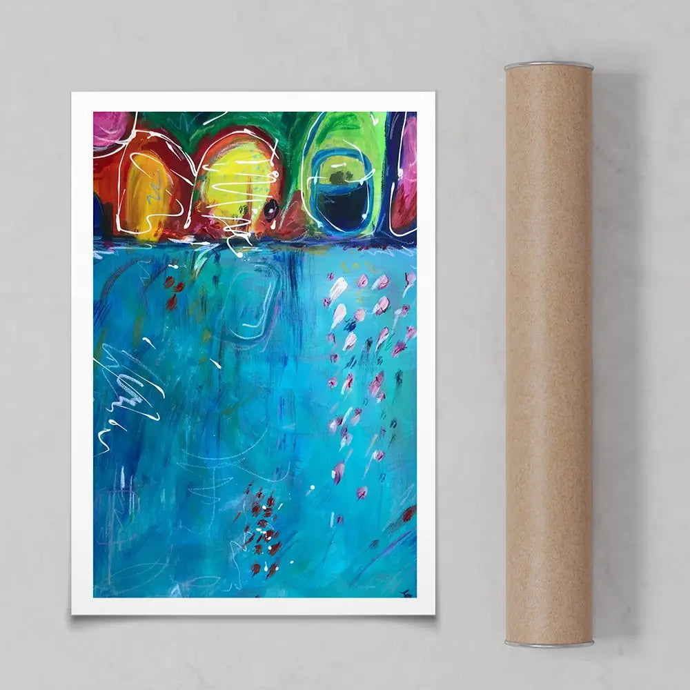 Loop The Loop Art Print Loop The Loop Art Print wall art product Jane Brookshaw