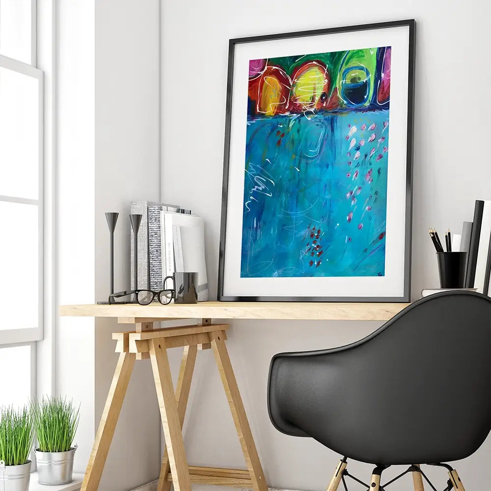 Loop The Loop Framed Art Print Loop The Loop Framed Art Print wall art product Jane Brookshaw