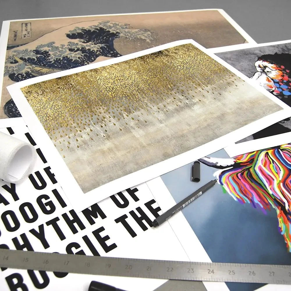 Lots Of Droplets Art Print Lots Of Droplets Art Print wall art product Abstract the studio / Shutterstock