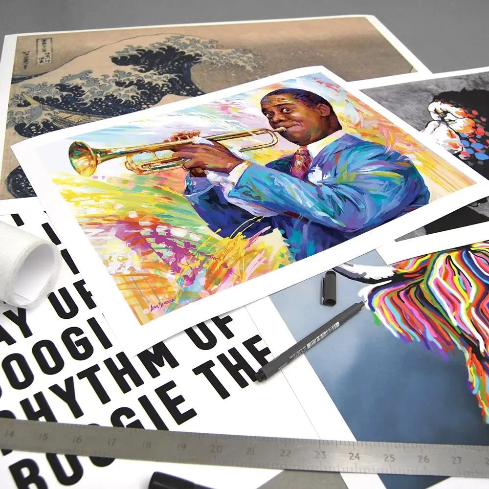 Louis Armstrong Art Print Louis Armstrong Art Print wall art product Leon Devenice