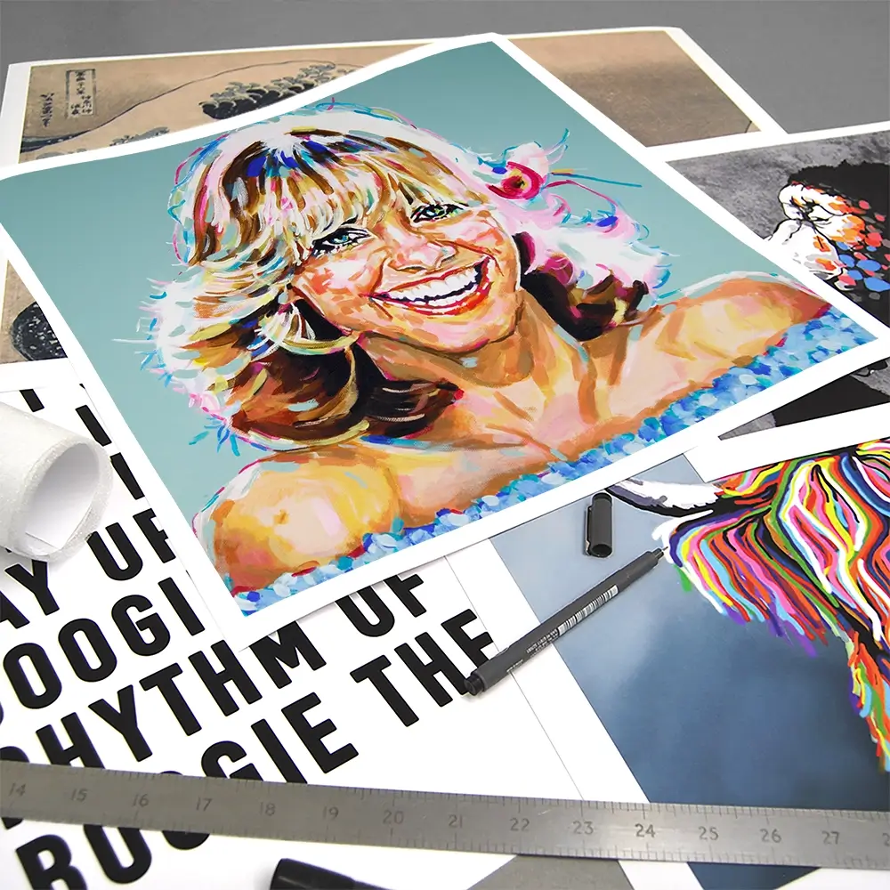 Love And Light Square Art Print Love And Light Square Art Print wall art product Juliet Stockton