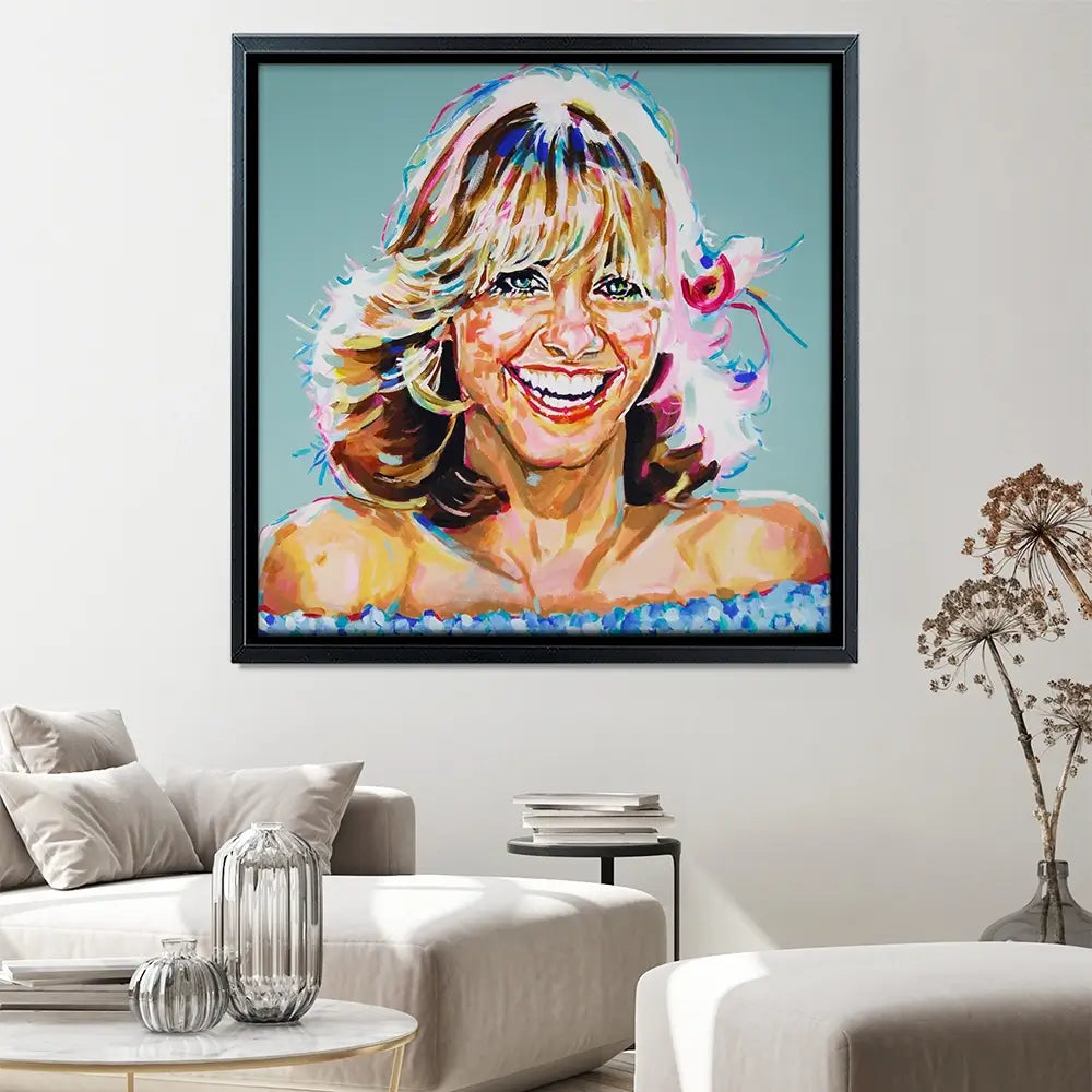 Love And Light Square Canvas Print Love And Light Square Canvas Print wall art product Juliet Stockton