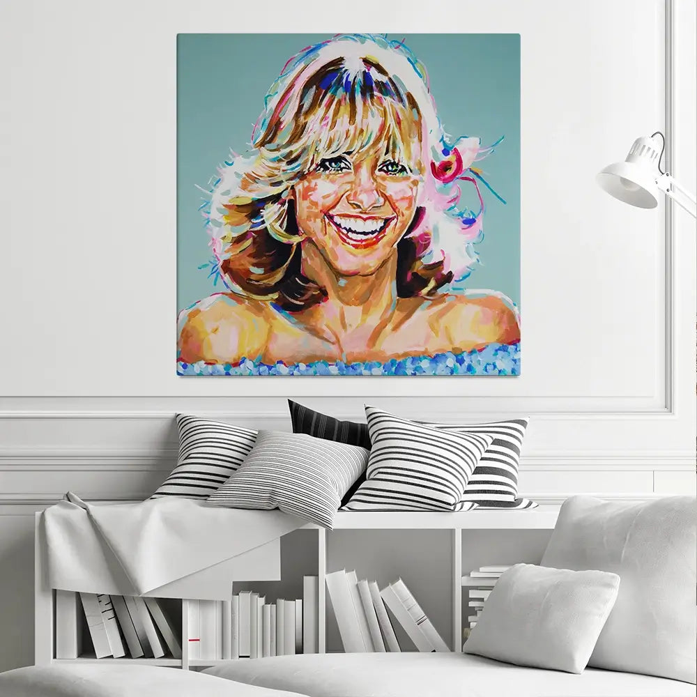 Love And Light Square Canvas Print Love And Light Square Canvas Print wall art product Juliet Stockton