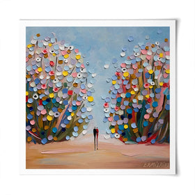 Love Garden Square Art Print Love Garden Square Art Print wall art product Ekaterina Ermilkina