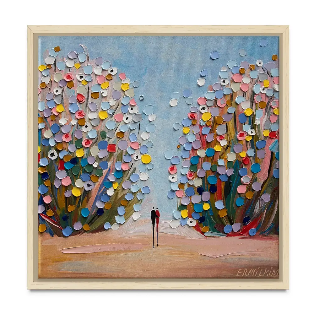 Love Garden Square Canvas Print Love Garden Square Canvas Print wall art product Ekaterina Ermilkina