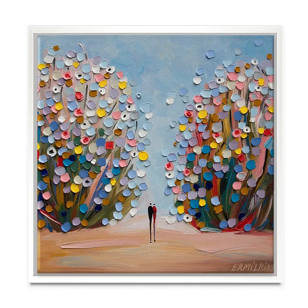 Love Garden Square Canvas Print Love Garden Square Canvas Print wall art product Ekaterina Ermilkina