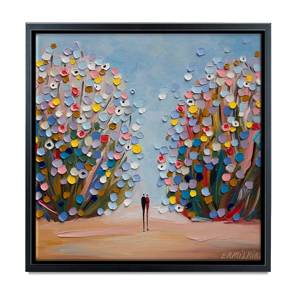 Love Garden Square Canvas Print Love Garden Square Canvas Print wall art product Ekaterina Ermilkina