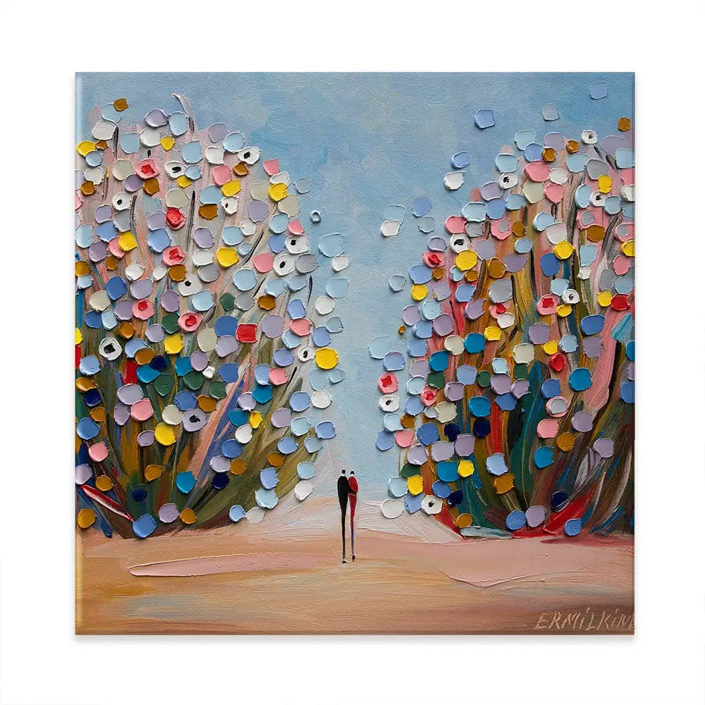 Love Garden Square Canvas Print Love Garden Square Canvas Print wall art product Ekaterina Ermilkina