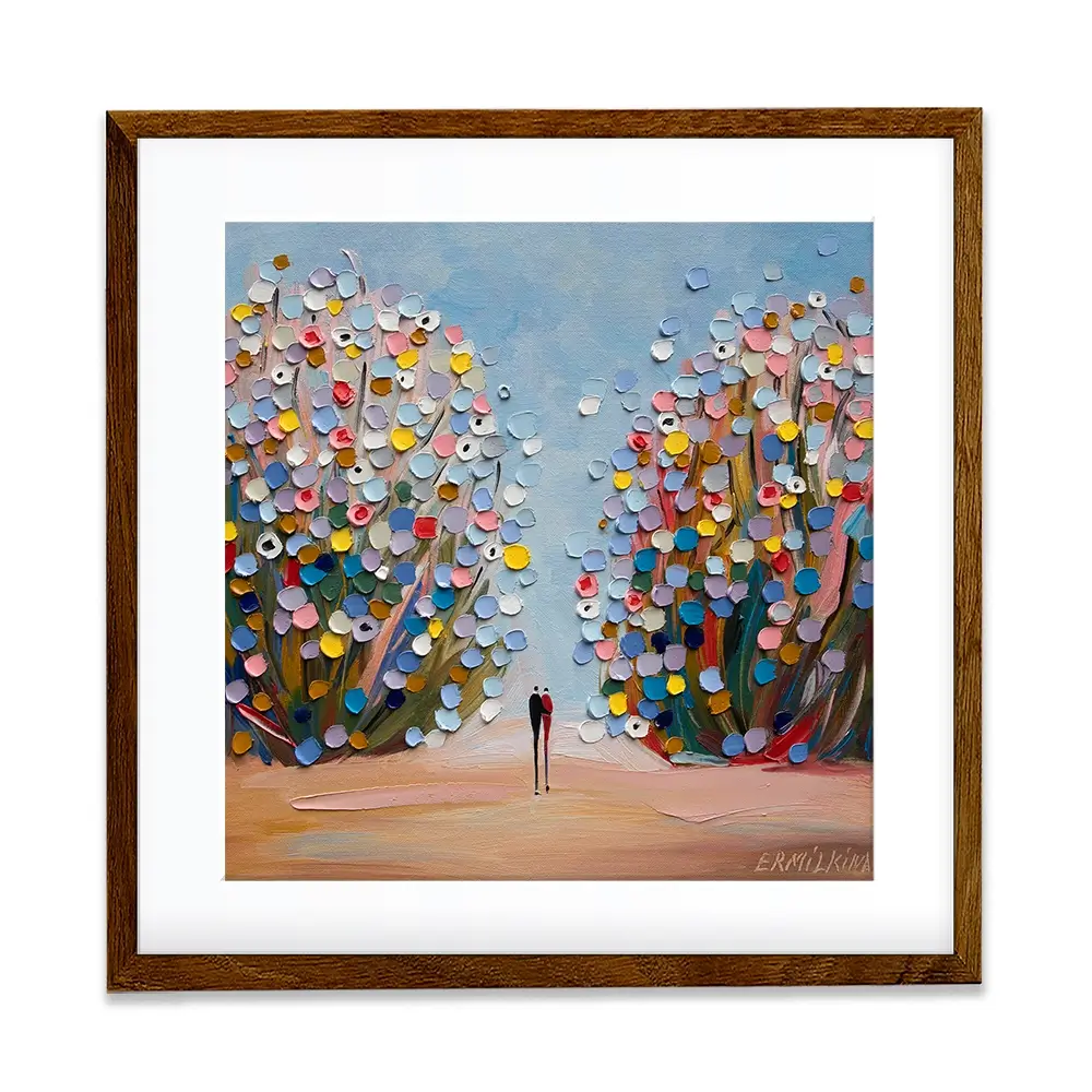 Love Garden Square Framed Art Print Love Garden Square Framed Art Print wall art product Ekaterina Ermilkina