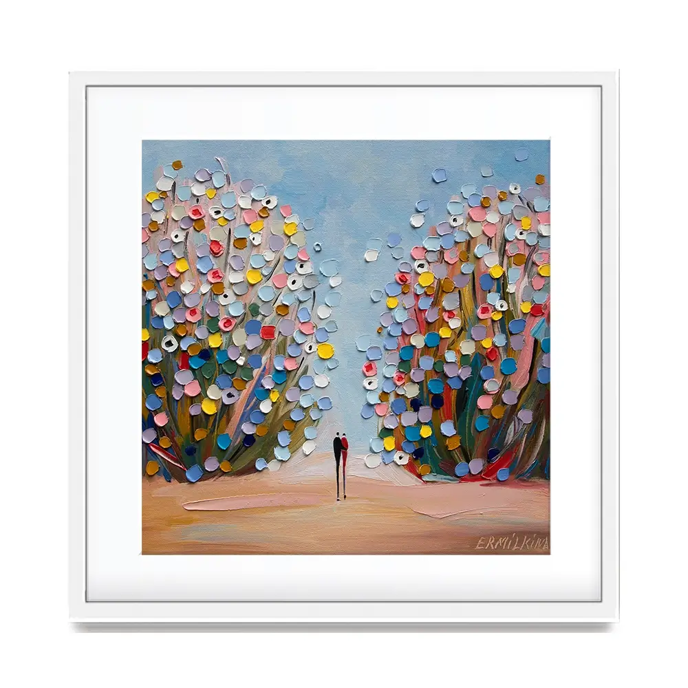 Love Garden Square Framed Art Print Love Garden Square Framed Art Print wall art product Ekaterina Ermilkina