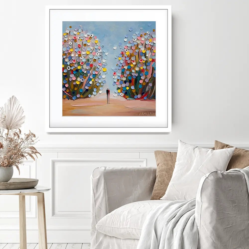 Love Garden Square Framed Art Print Love Garden Square Framed Art Print wall art product Ekaterina Ermilkina