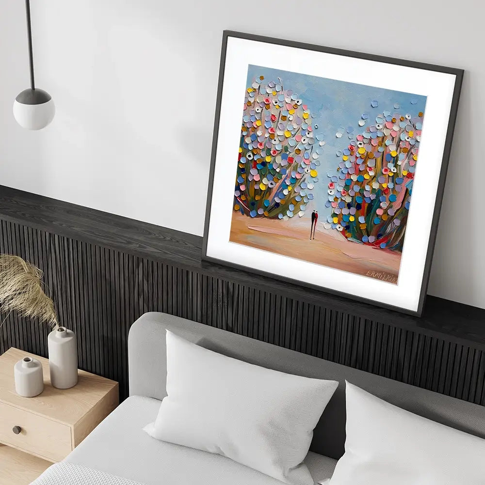 Love Garden Square Framed Art Print Love Garden Square Framed Art Print wall art product Ekaterina Ermilkina